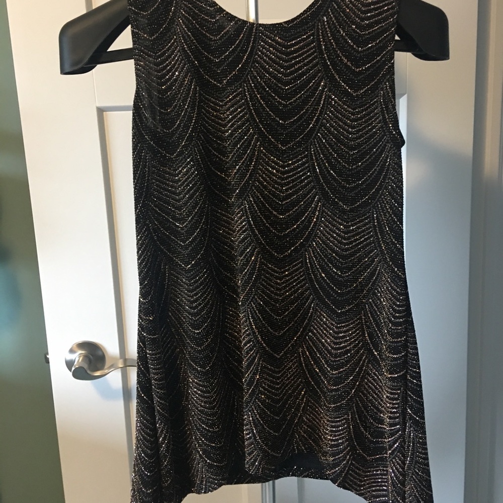 Sleeveless sparkly top